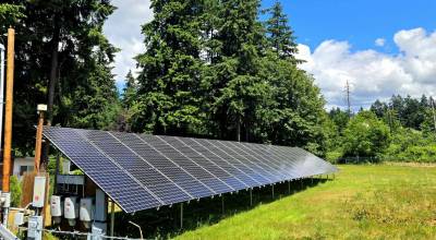 Solar panels in Federal Way. Photo by Keelin Everly-Lang / Sound Publishing