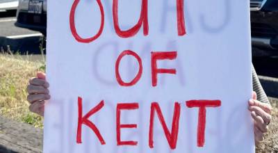 A brief message. COURTESY PHOTO, Indivisible Covington/Ken