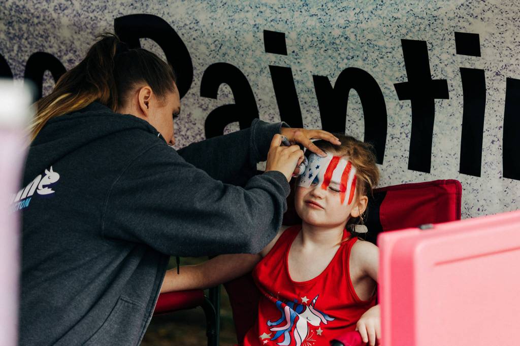 Face painting at the festival. Courtesy of the City of Auburn.