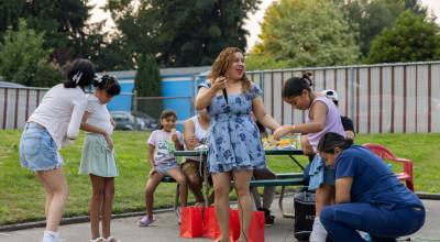 Community members dancing at National Night Out. Courtesy of the City of Auburn.